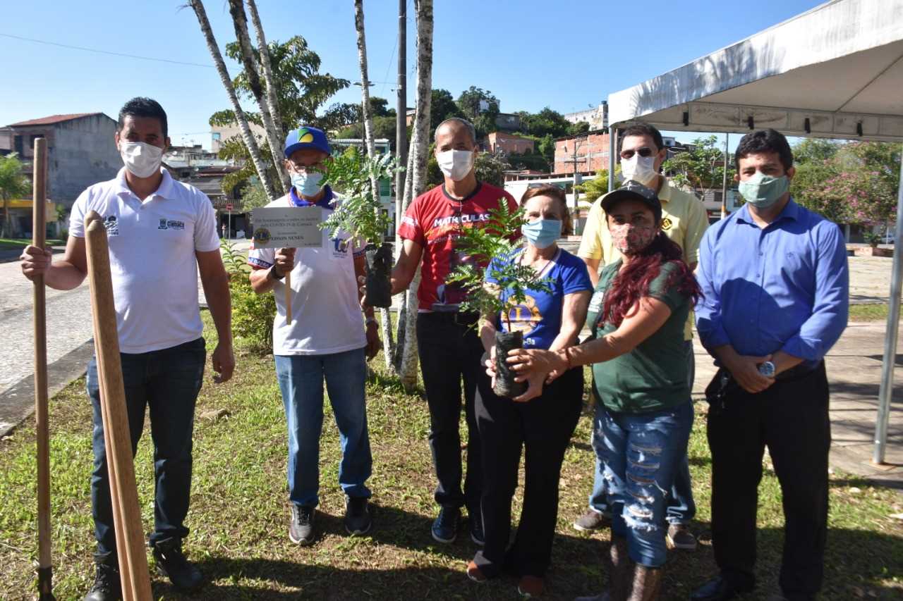Camacã: Secretaria de Agricultura e Meio Ambiente em parceria com o Lions Clube e Maçonaria, realizam plantio de árvores e homenageia o empresário Eds